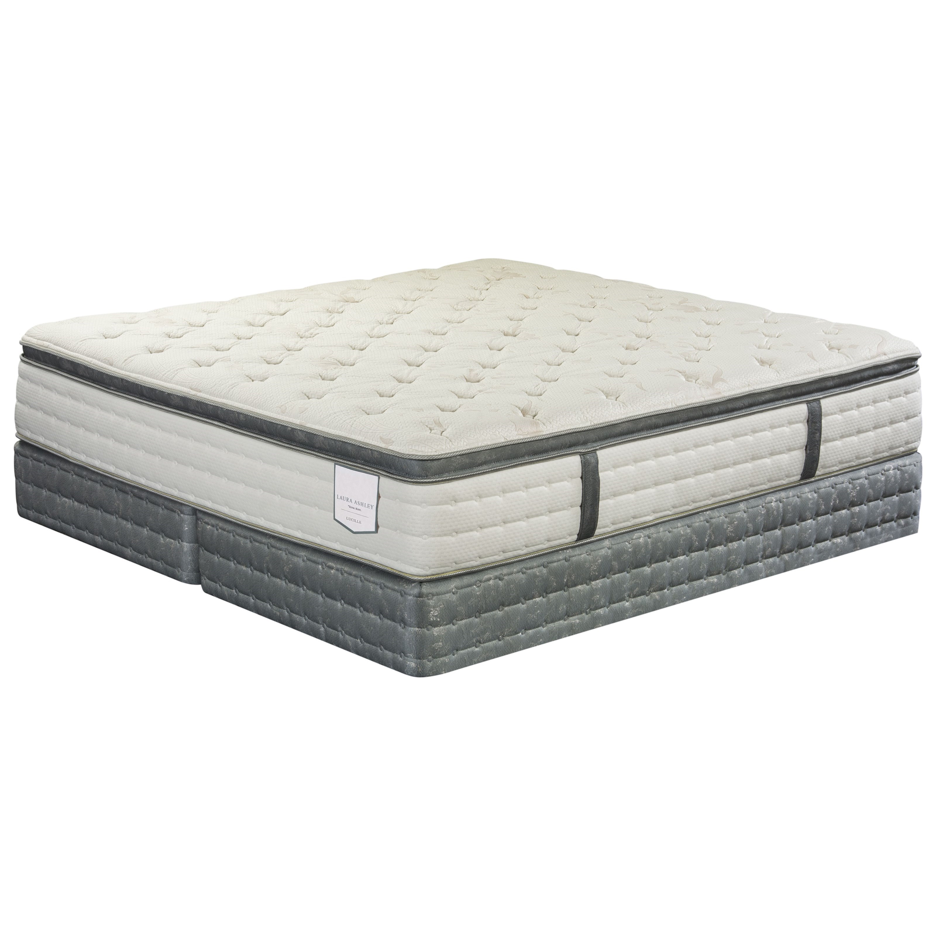King Koil Harper Plush Euro Top Twin Plush Euro Top Mattress and Low Profile Wood Foundation